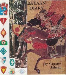 Cover of Bataan Diary by Captain Ashton, showing a mounted samurai warrior